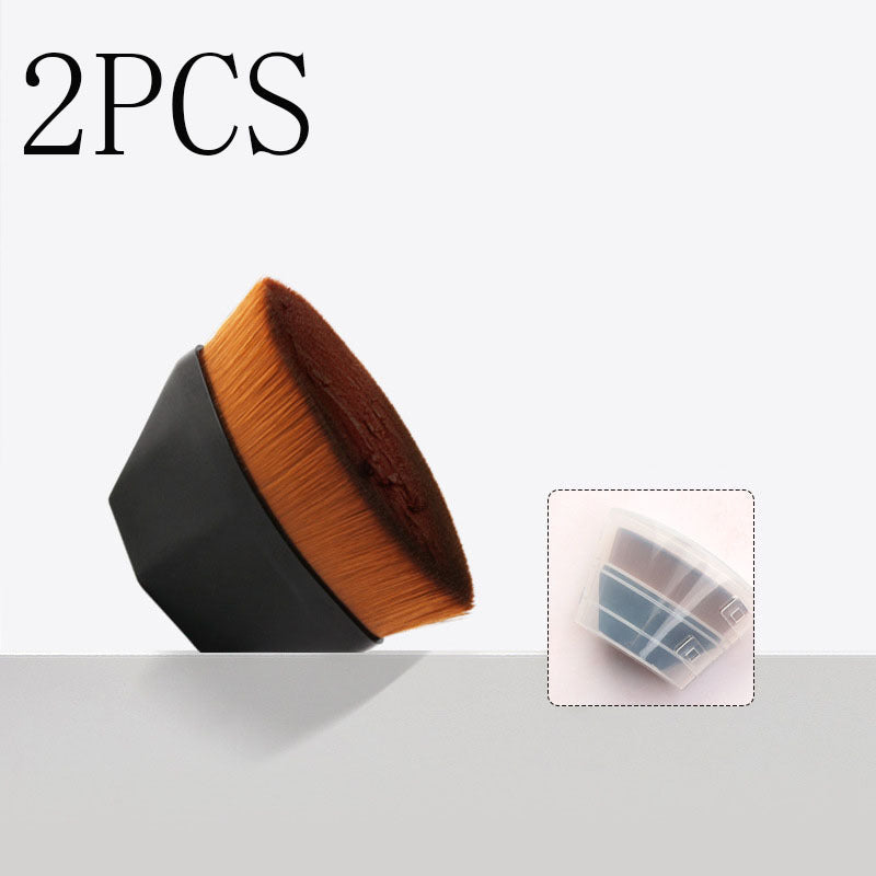 Flat Foundation Brush Kit: BB Cream, Loose Powder