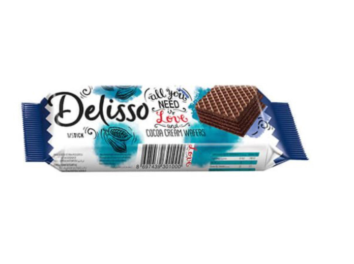 Delisso cocoa cream cocoa wafer 28g 24pk