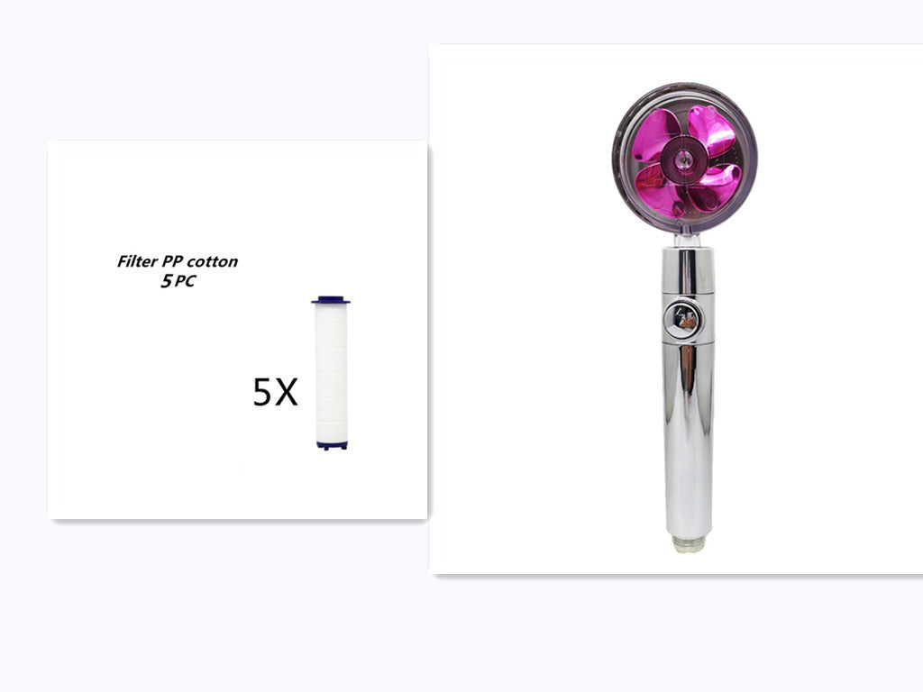 Turbo Propeller Shower Head Handheld High Pressure