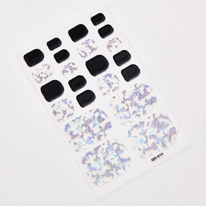 Foot Nail Stickers 22 Waterproof Small Stickers