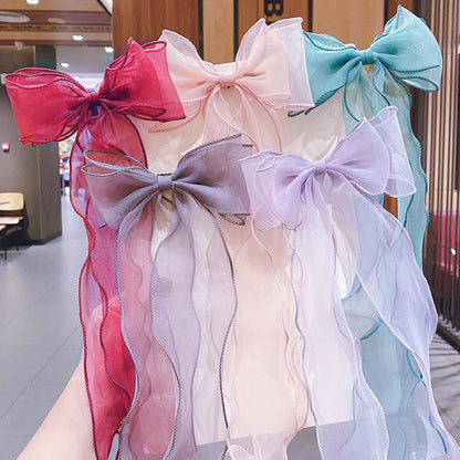 Children's Bow Hairpin Streamer Accessories