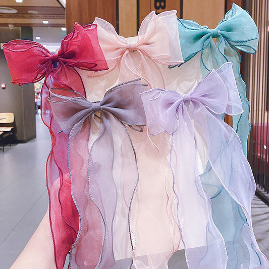 Children's Bow Hairpin Streamer Accessories