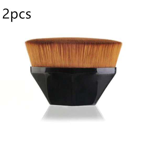 Flat Foundation Brush Kit: BB Cream, Loose Powder