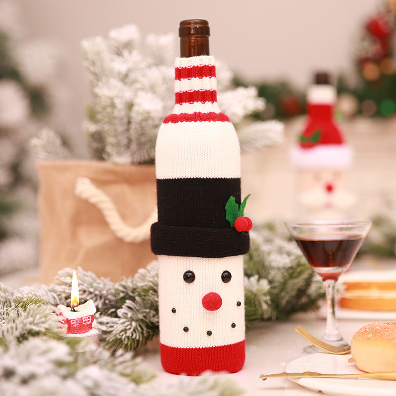 Christmas Wine Bottle Socks Decor