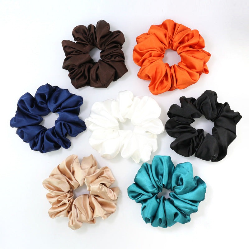 Bright Color Satin Large Intestine Circle Headdress