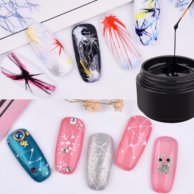 Elastic Spider Gel - Creative DIY Nail Art Drawing Gum