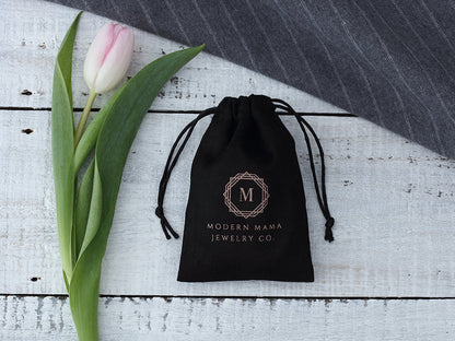 Flannel Drawstring Jewelry & Earphone Storage Bag