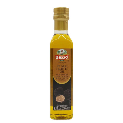 Basso Black Truffle Extra Virgin Olive Oil, 8.5oz / (250l)