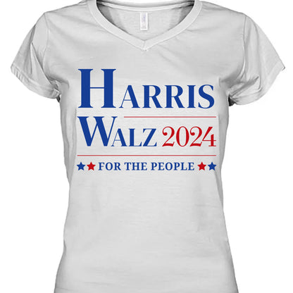 Harris Walz For The People 2024 Shirt | Kamala Harris 2024 Shirt | Democrat Shirt Bright T1150 - KH2