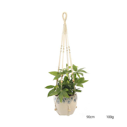 Custom Hand-knitted Hanging Flowerpot Net Bag