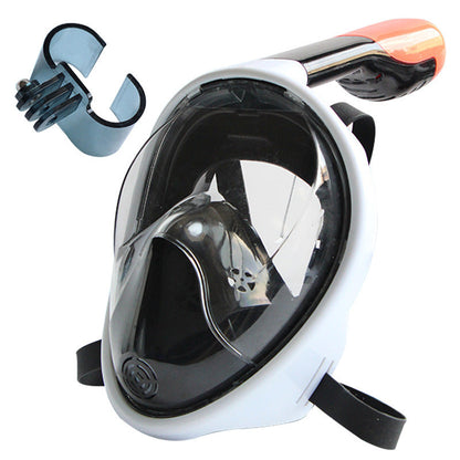 Full-Face Snorkel Goggles with Anti-Fog & GoPro Mount
