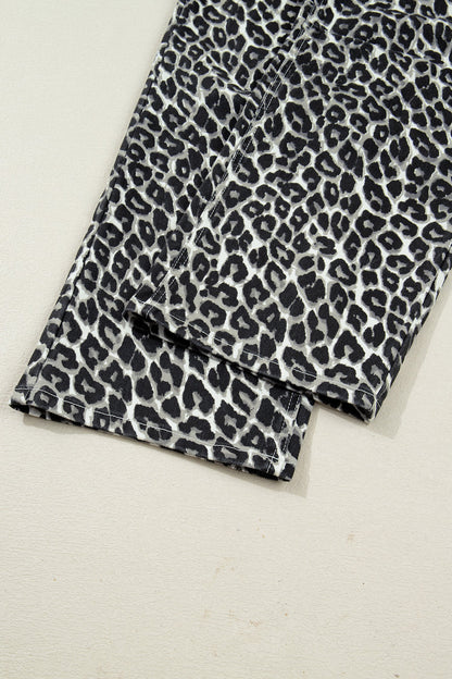 Leopard Barrel Jeans