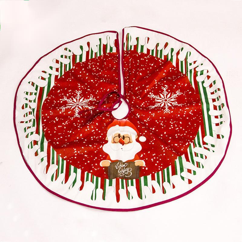 Christmas Tree Skirt Decorations Gift Scene Decor