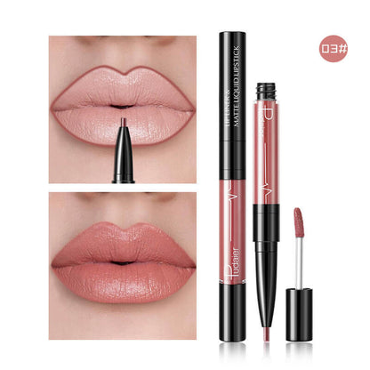 Pudaier Matte Lip Gloss Lip Liner Agate Red Lip Tint