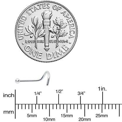 20G Stainless Steel 2mm Ball Nose Screw