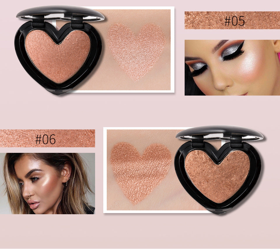 Gold Glow Palette: Face Contour & Highlighter with Shimmer Bronze Powder