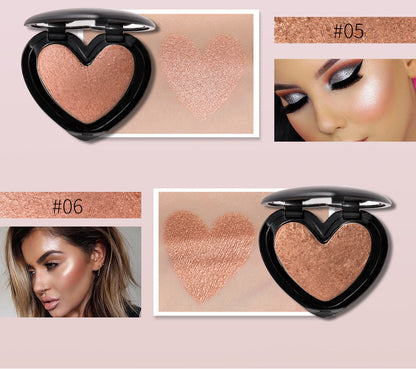Gold Glow Palette: Face Contour & Highlighter with Shimmer Bronze Powder