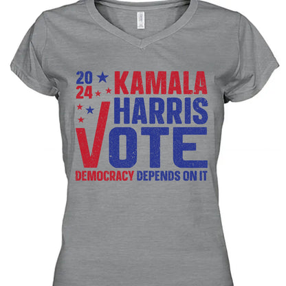 Kamala For Vote 2024 President Shirt | Kamala Harris 2024 Shirt | Democrat Shirt Bright T1454 - KH2