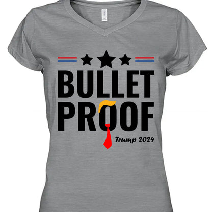 Bullet Proof | Trump Fight 2024 Shirt | Trump Supporters Shirt Bright T1127- GOP