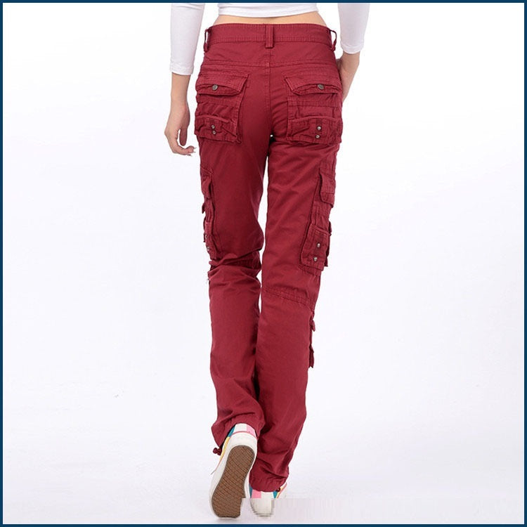 Outdoor Multi-pocket Overalls Fashion Straight Casual