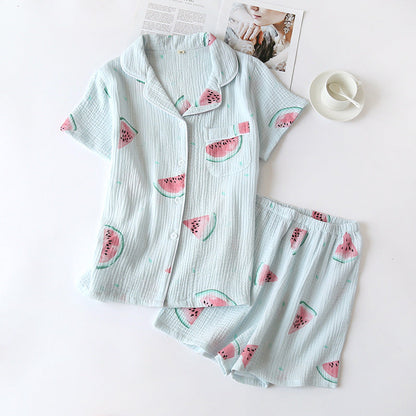Cotton Crepe Pajamas Shorts