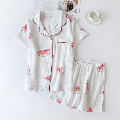 Cotton Crepe Pajamas Shorts
