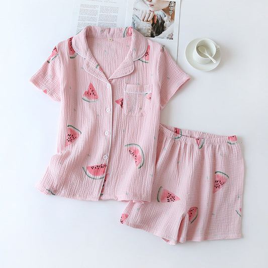 Cotton Crepe Pajamas Shorts