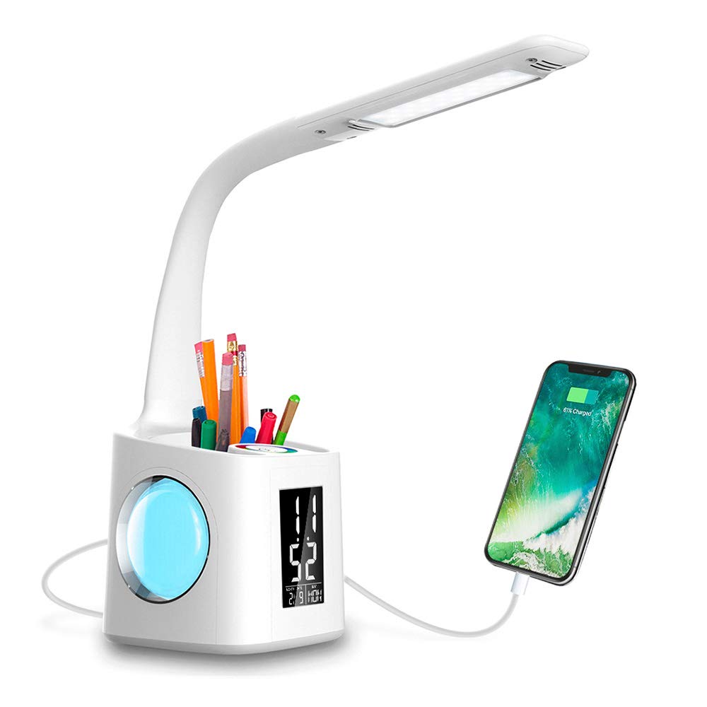 Multifunctional LED Desk Study Lamp with USB Charging