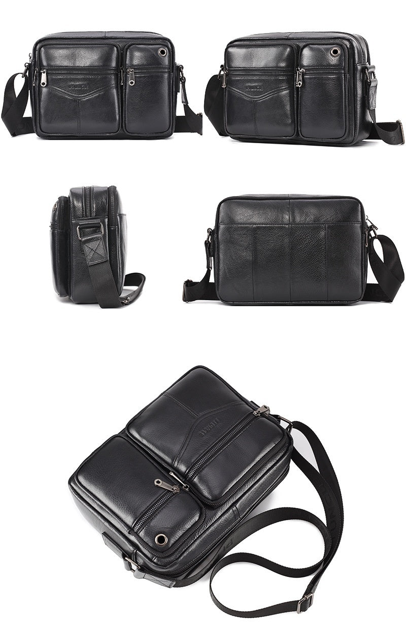 Men's Leather Messenger Bag