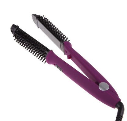 Electric Hair Curler Straightener Comb