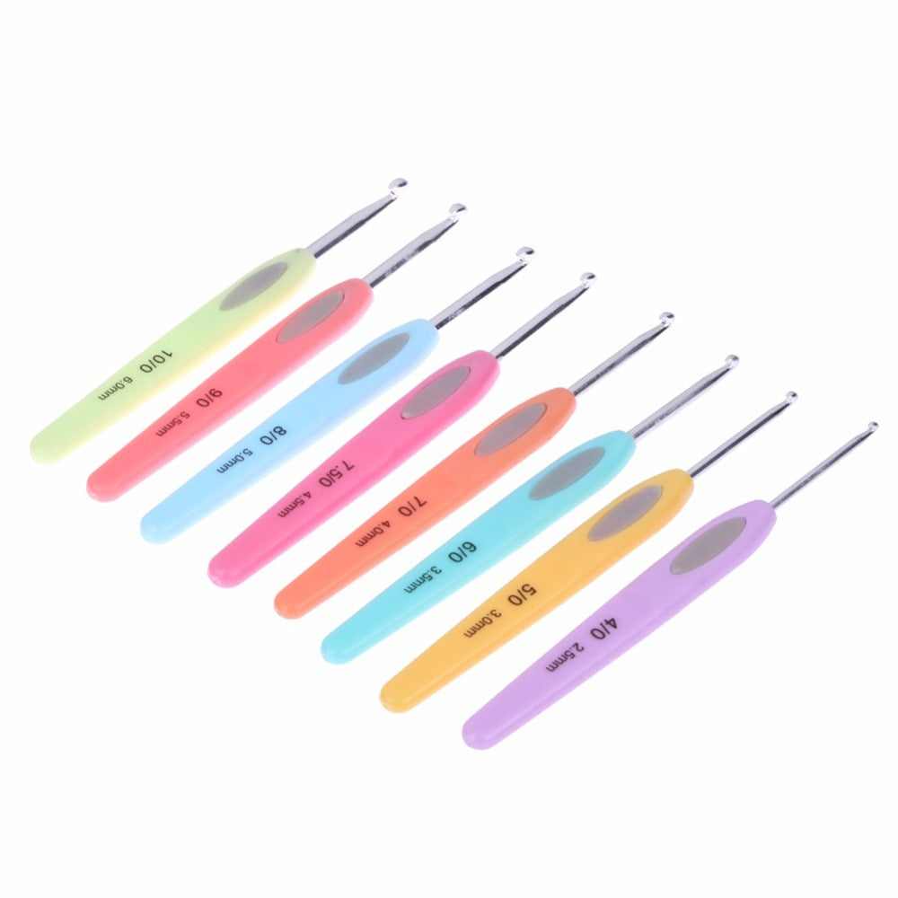 8pcs Crochet Hooks Set, Knitting Needles