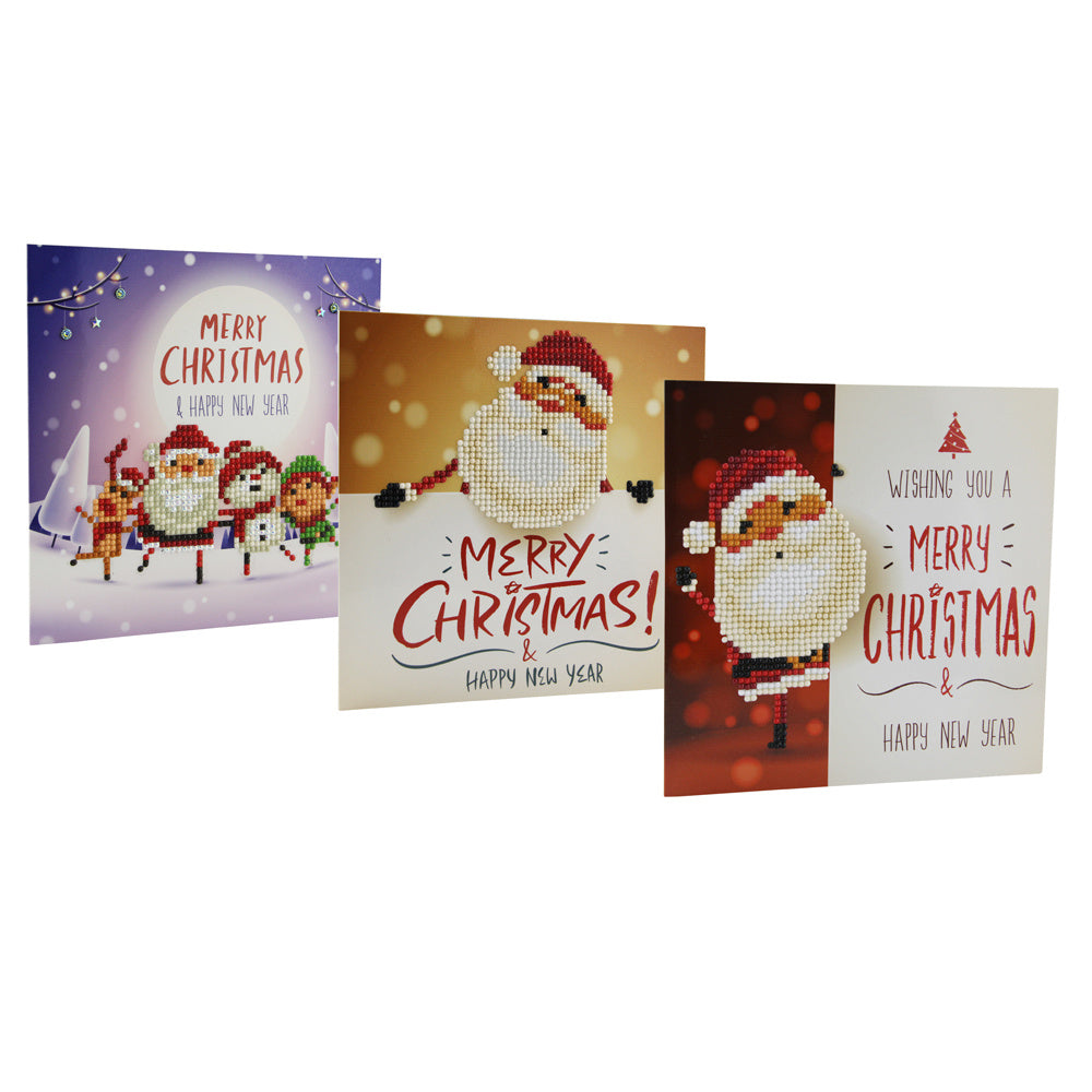 Christmas DIY Diamond Painting Greeting Cards 5D Cartoon Birthday Postcards