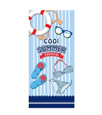 Flamingo Print Microfiber Beach Towel