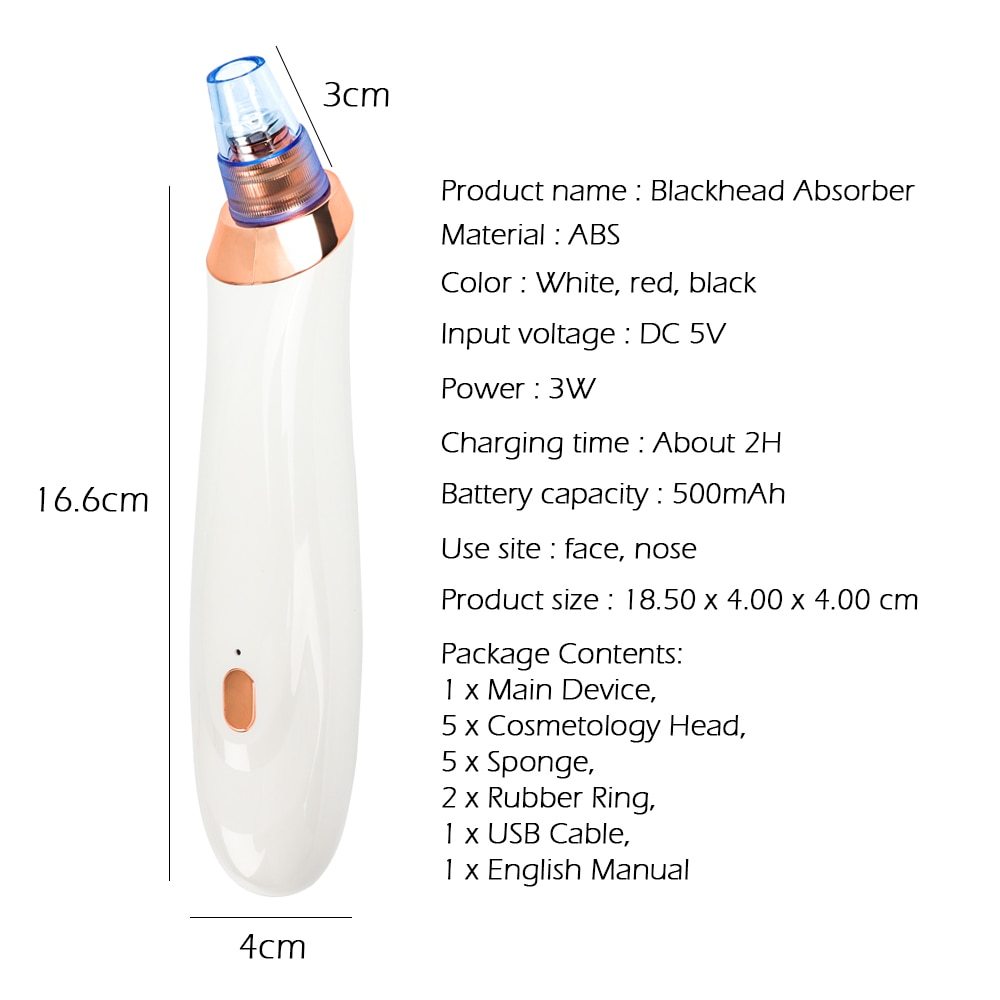 Electric Blackhead Pore Cleaner Acne Machine