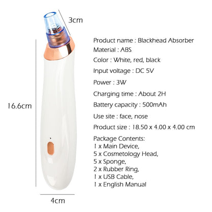Electric Blackhead Pore Cleaner Acne Machine