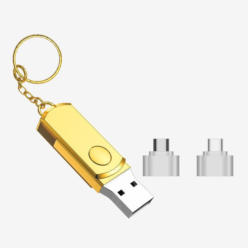 Ultra-Large Capacity Metal USB Flash Drive Compatible with Apple