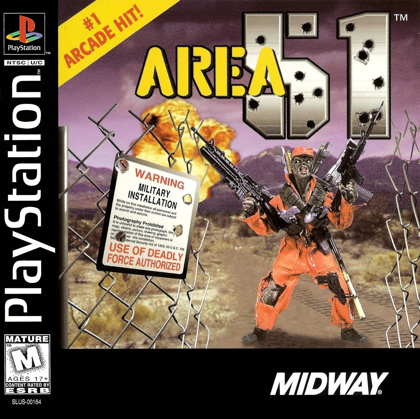 Point Blank 2 / AREA 51 w/Gun Peripheral (Playstation)