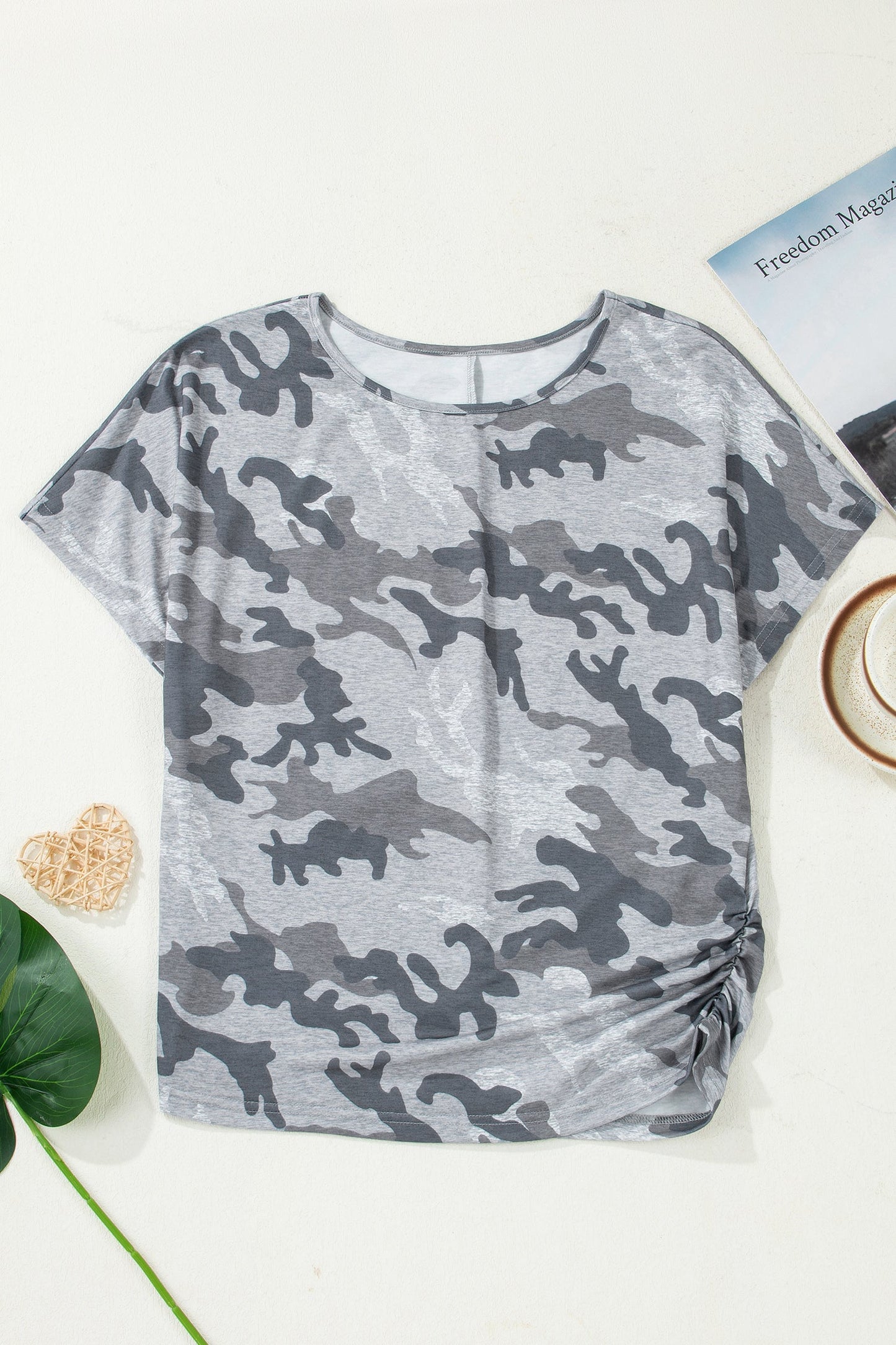 Camouflage Round Neck T-Shirt