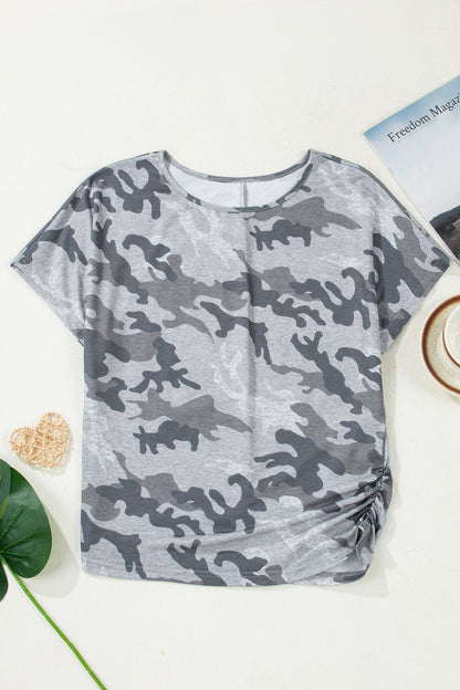 Camouflage Round Neck T-Shirt