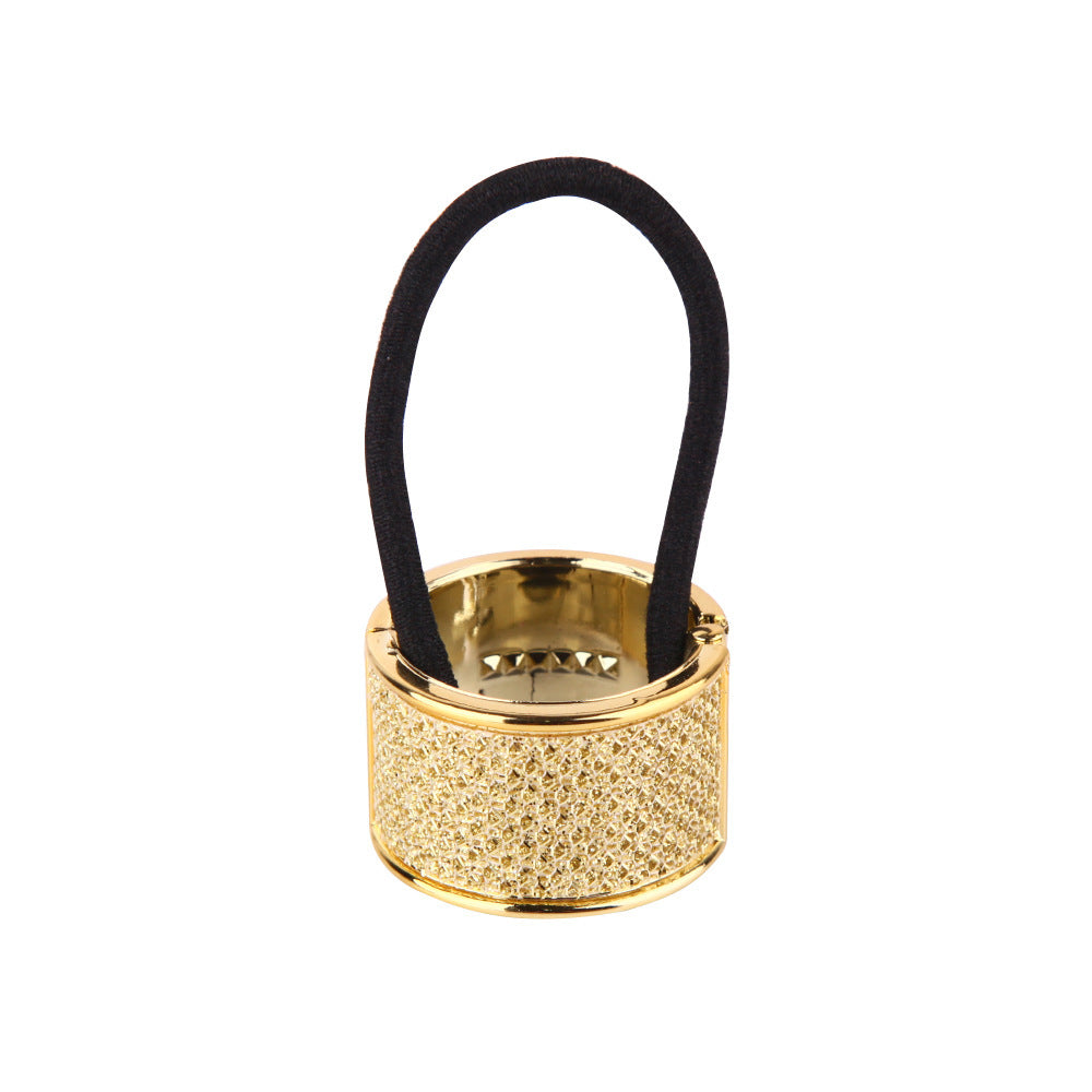 Korean Alloy Hair Tie Rose Gold Ponytail Buckle