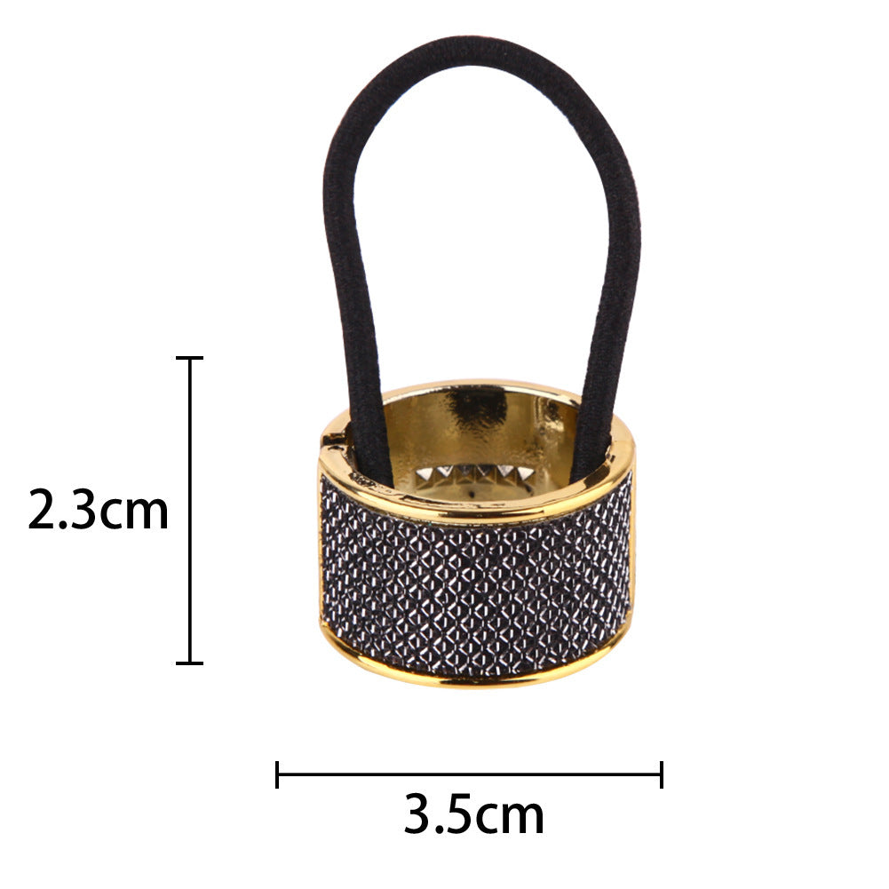 Korean Alloy Hair Tie Rose Gold Ponytail Buckle