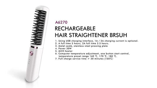 Rechargeable Hot Hair Straightener