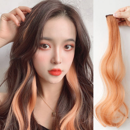 Curly Highlighted Long Hair Extension Wig