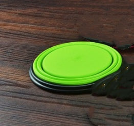 2-in-1 Pet Water Bottle Dispenser with Silicone Bowl