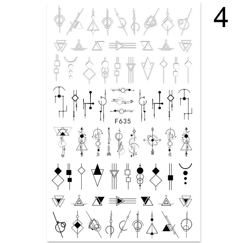 Summer Flowers & Love Nail Stickers