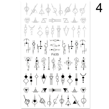 Summer Flowers & Love Nail Stickers