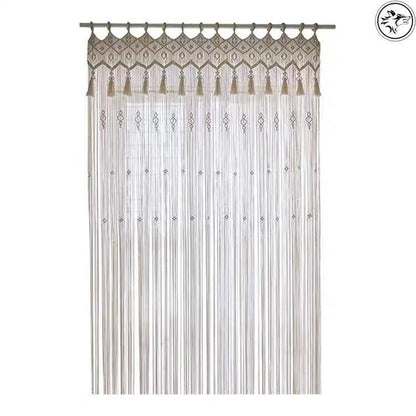 Hand-Woven Bohemian Tapestry Curtain