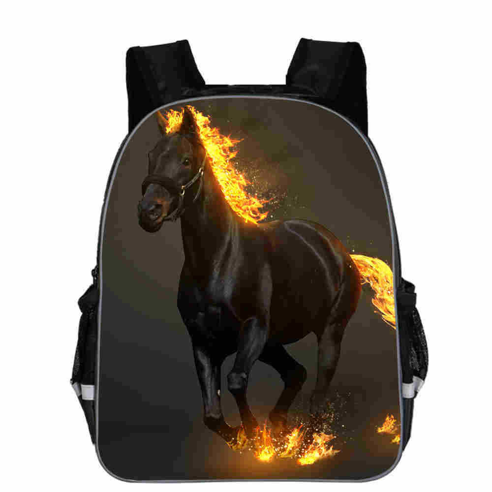 Cartoon Horse Head School Backpack