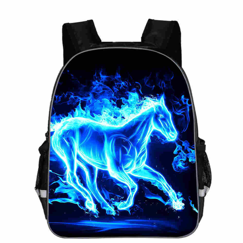 Cartoon Horse Head School Backpack