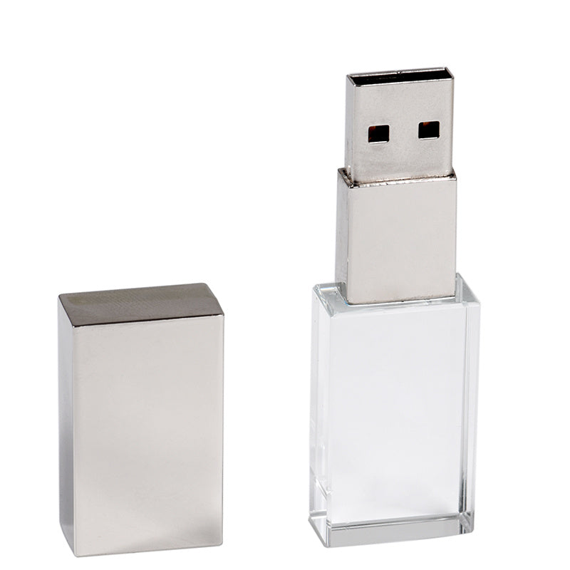 Crystal USB Flash Drive: Transparent Glass, Personalized and Creative
